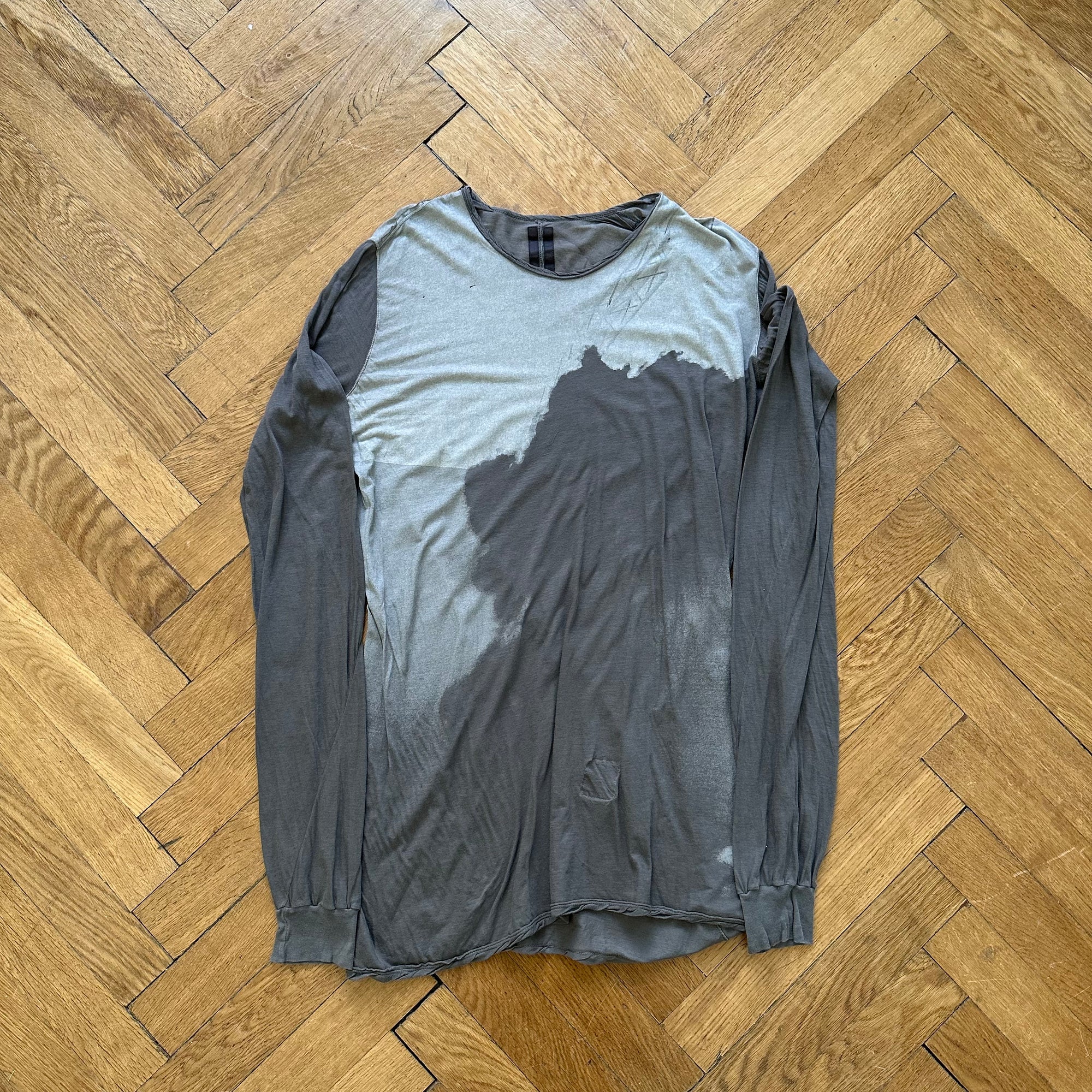 Rick Owens Dark Dust Bleached Longsleeve T-Shirt