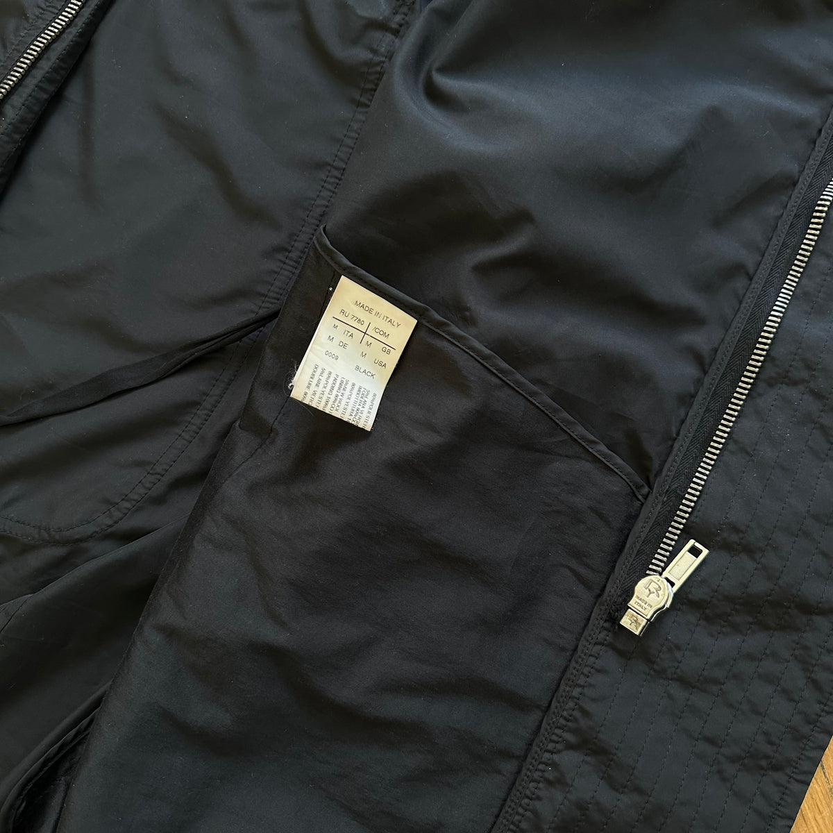 Rick Owens SS09 Abstract Leather Nylon Bondage Exploder Bomber