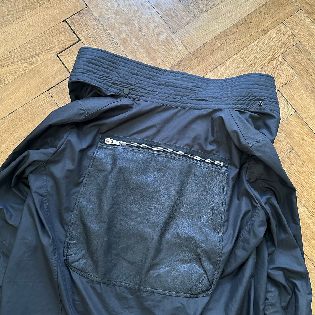 Rick Owens SS09 Abstract Leather Nylon Bondage Exploder Bomber
