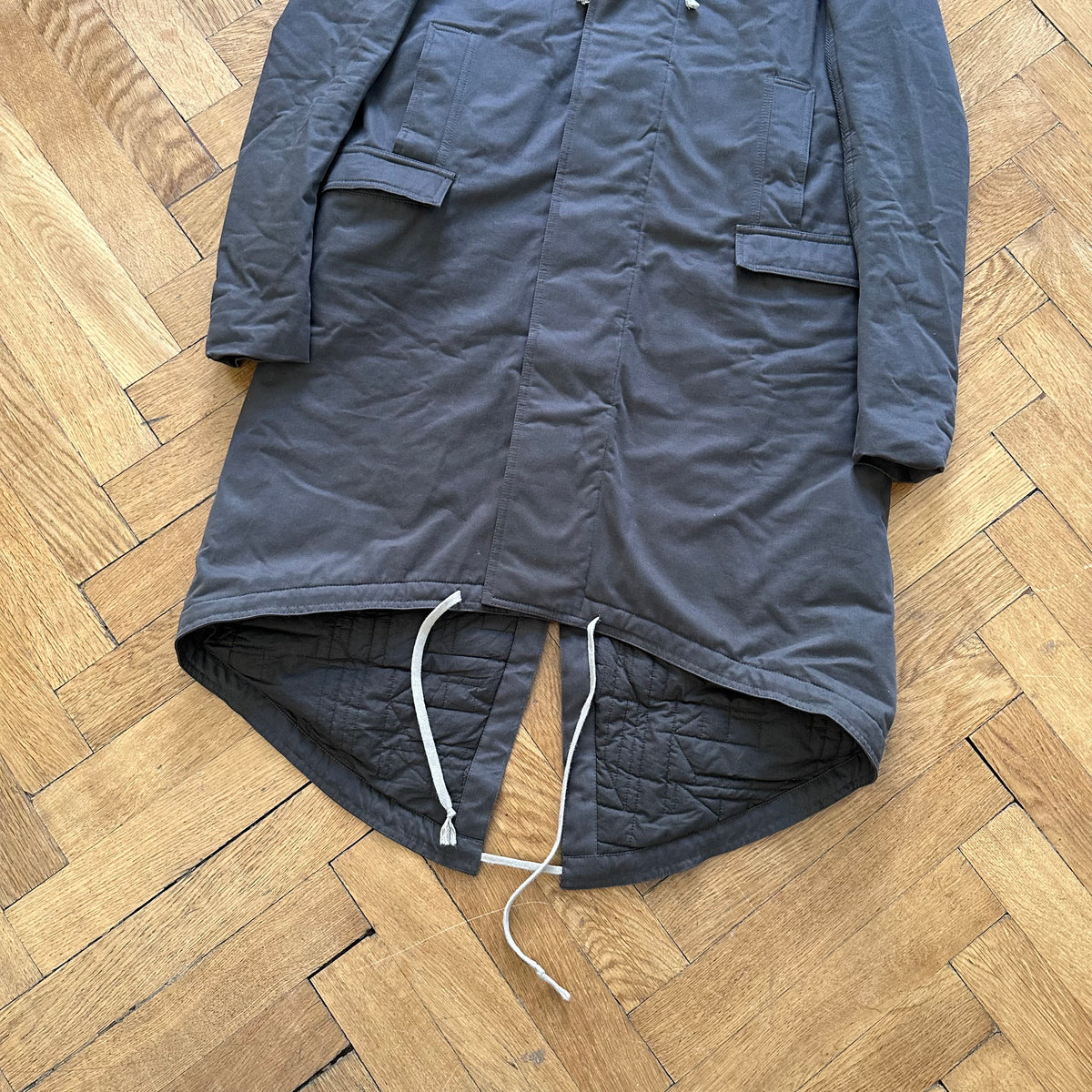 Rick Owens DRKSHDW AW17 Padded Fishtail Parka