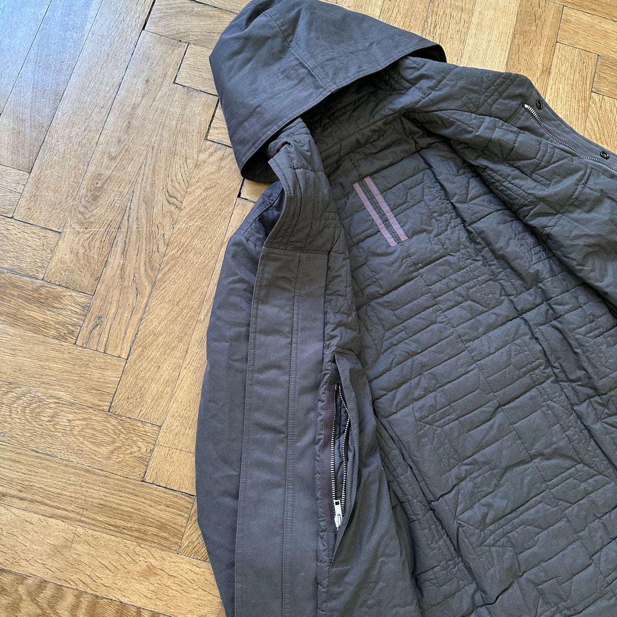 Rick Owens DRKSHDW AW17 Padded Fishtail Parka