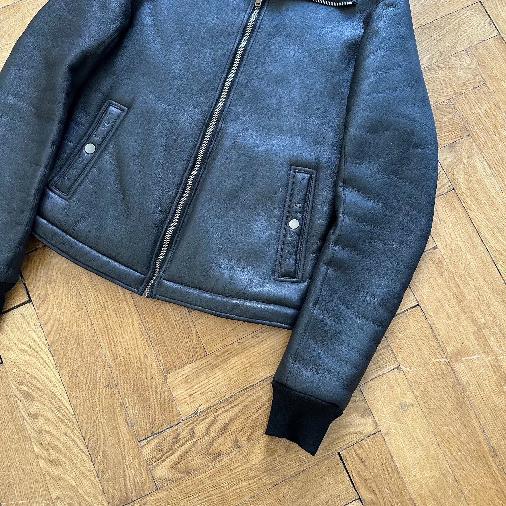 Rick Owens FW13 Shearling Intarsia Jacket