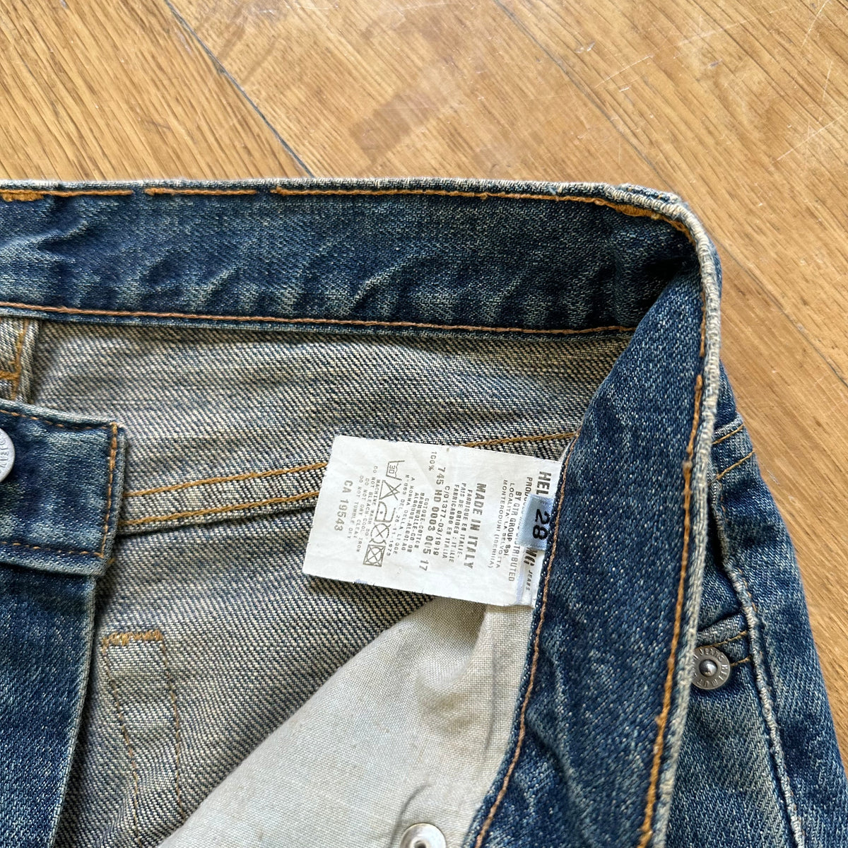 Helmut Lang 1999 Gold Painter Denim
