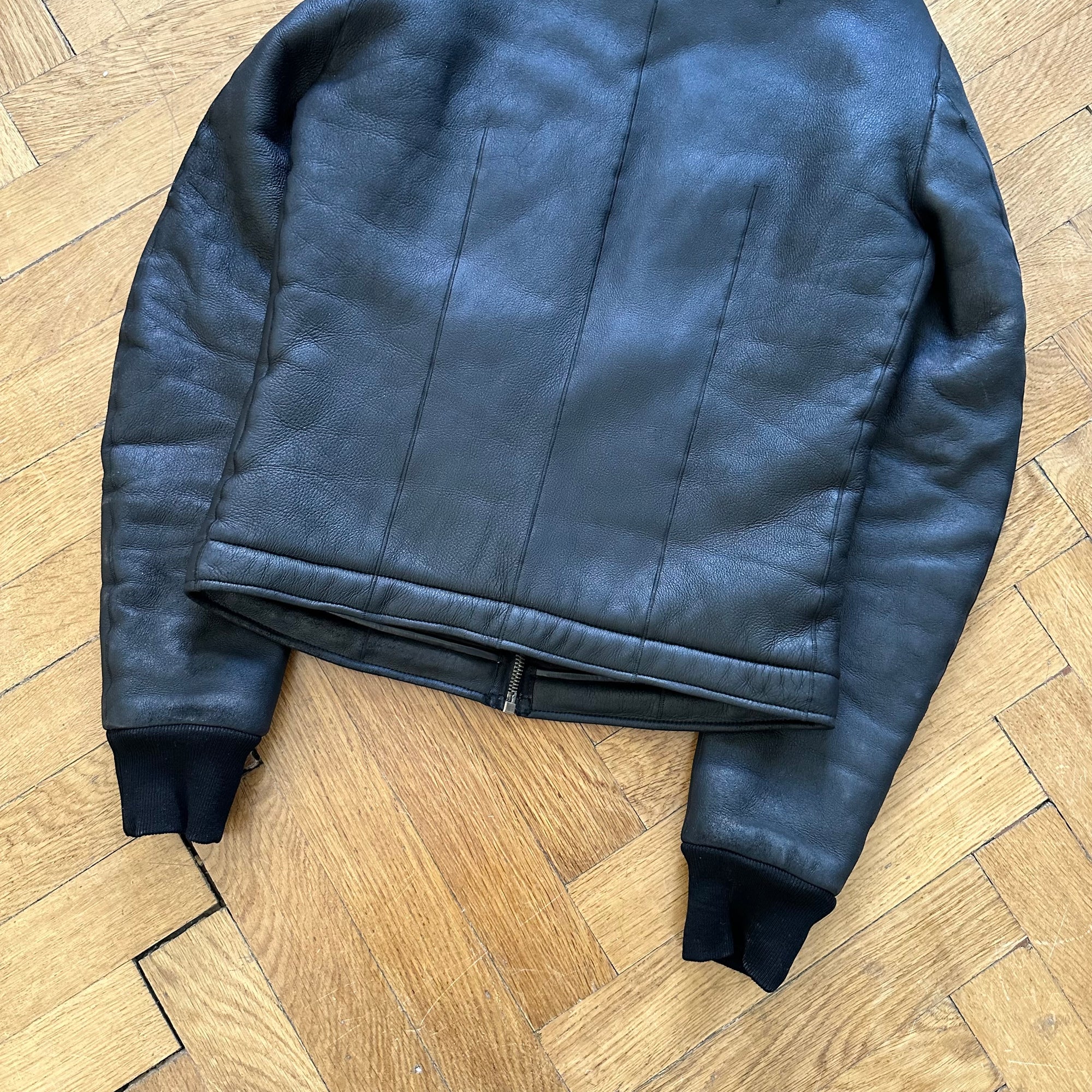 Rick Owens FW13 Shearling Intarsia Jacket