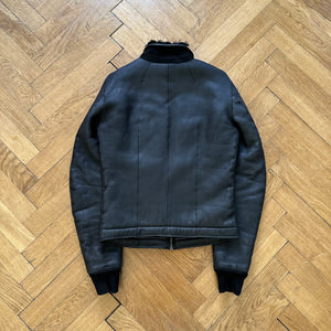 Rick Owens FW13 Shearling Intarsia Jacket