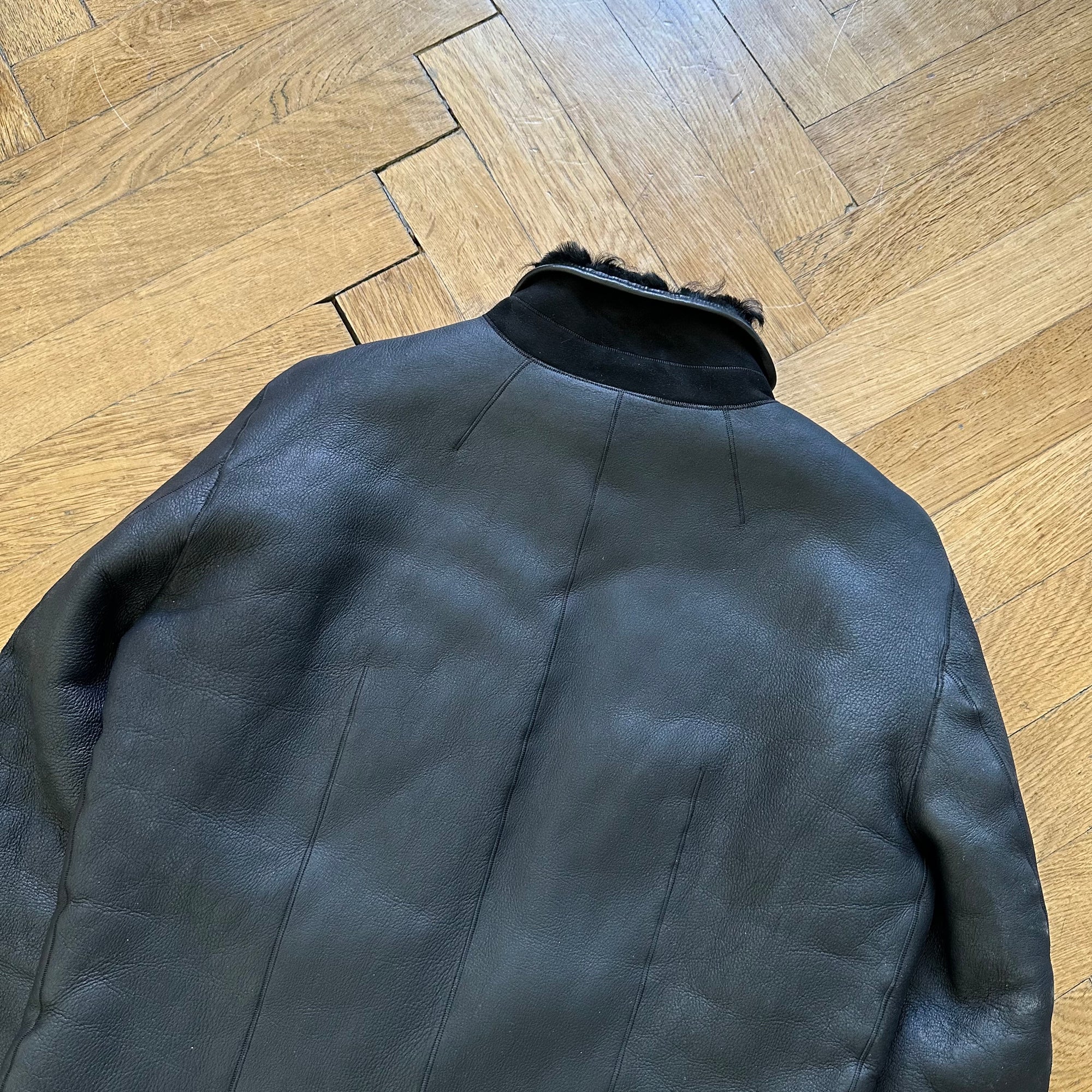 Rick Owens FW13 Shearling Intarsia Jacket