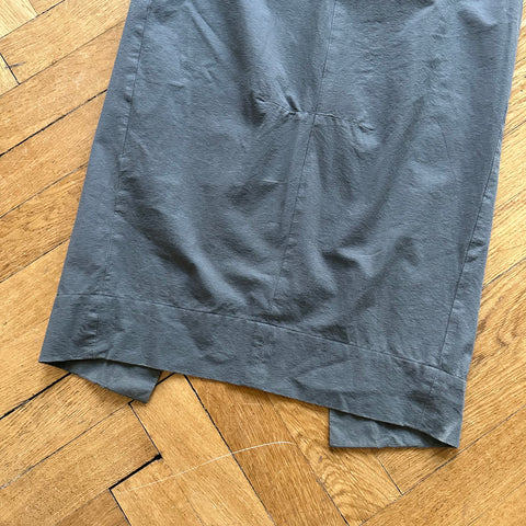 Maison Martin Margiela 90s Grey Backslit Skirt