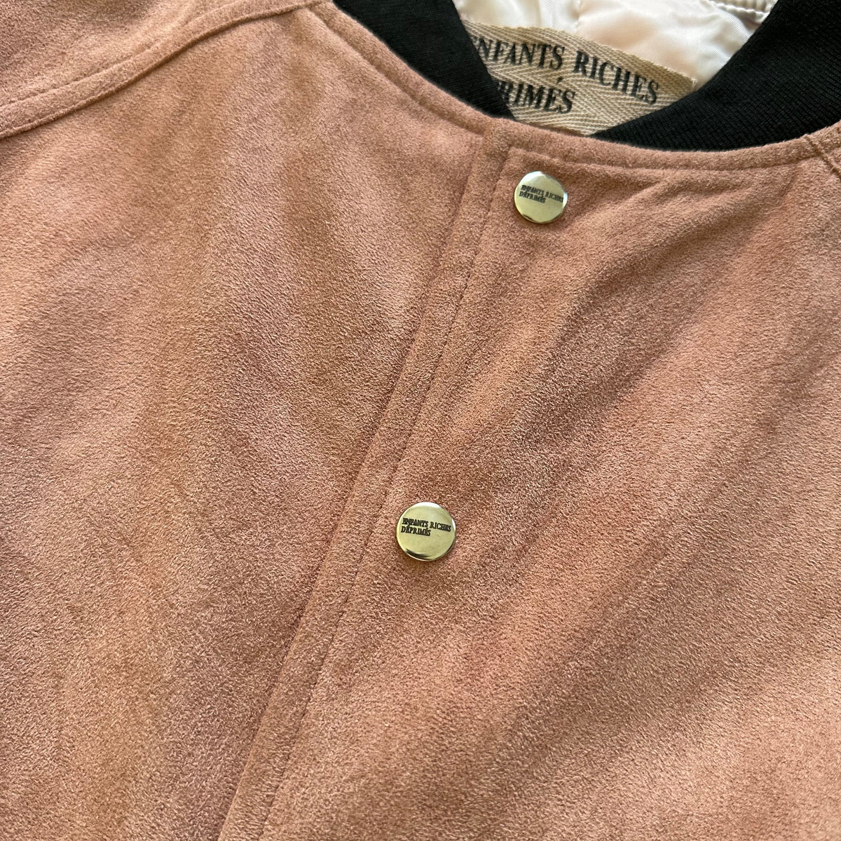 Enfants Riches Déprimés SS18 Nose Bleed Suede Bomber