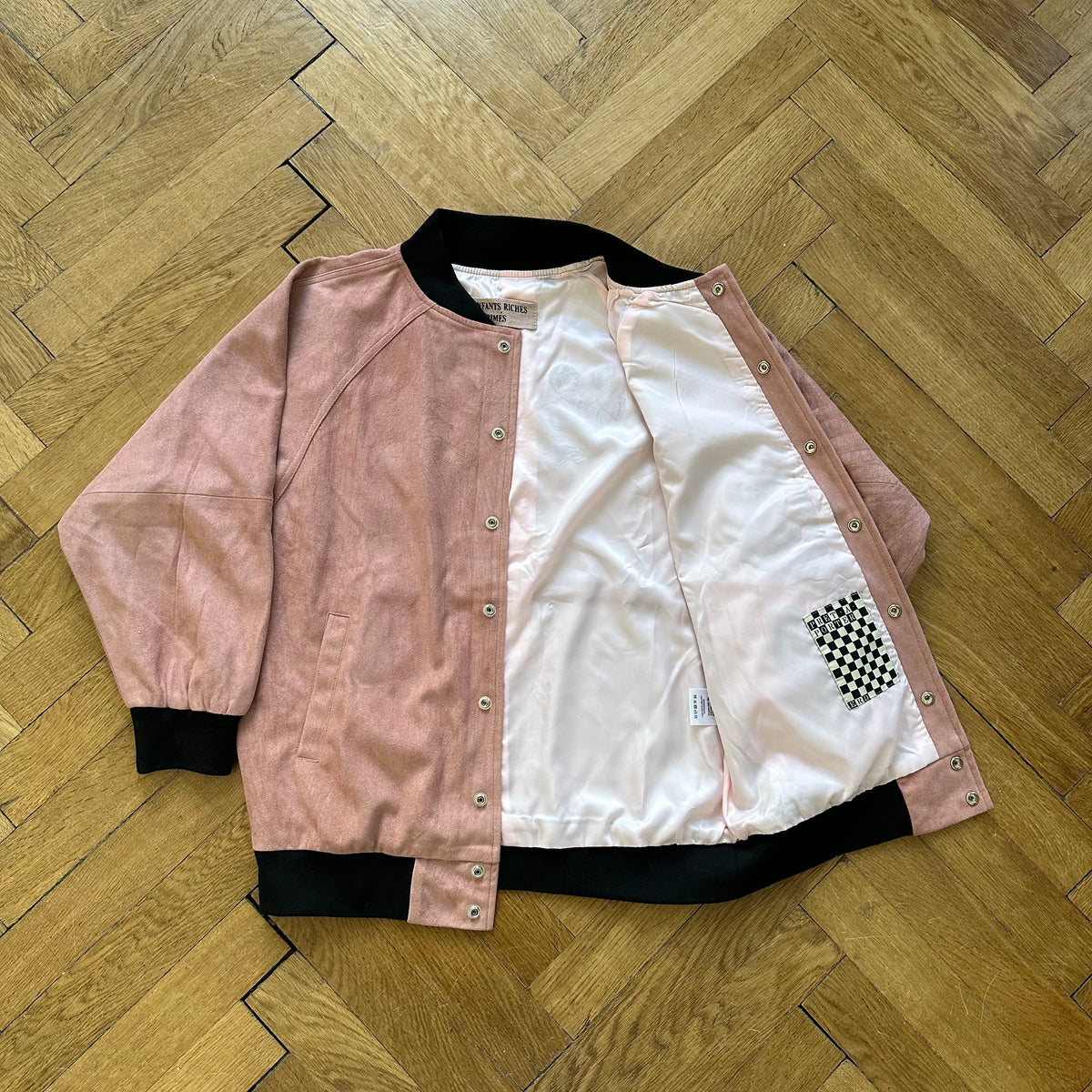 Enfants Riches Déprimés SS18 Nose Bleed Suede Bomber