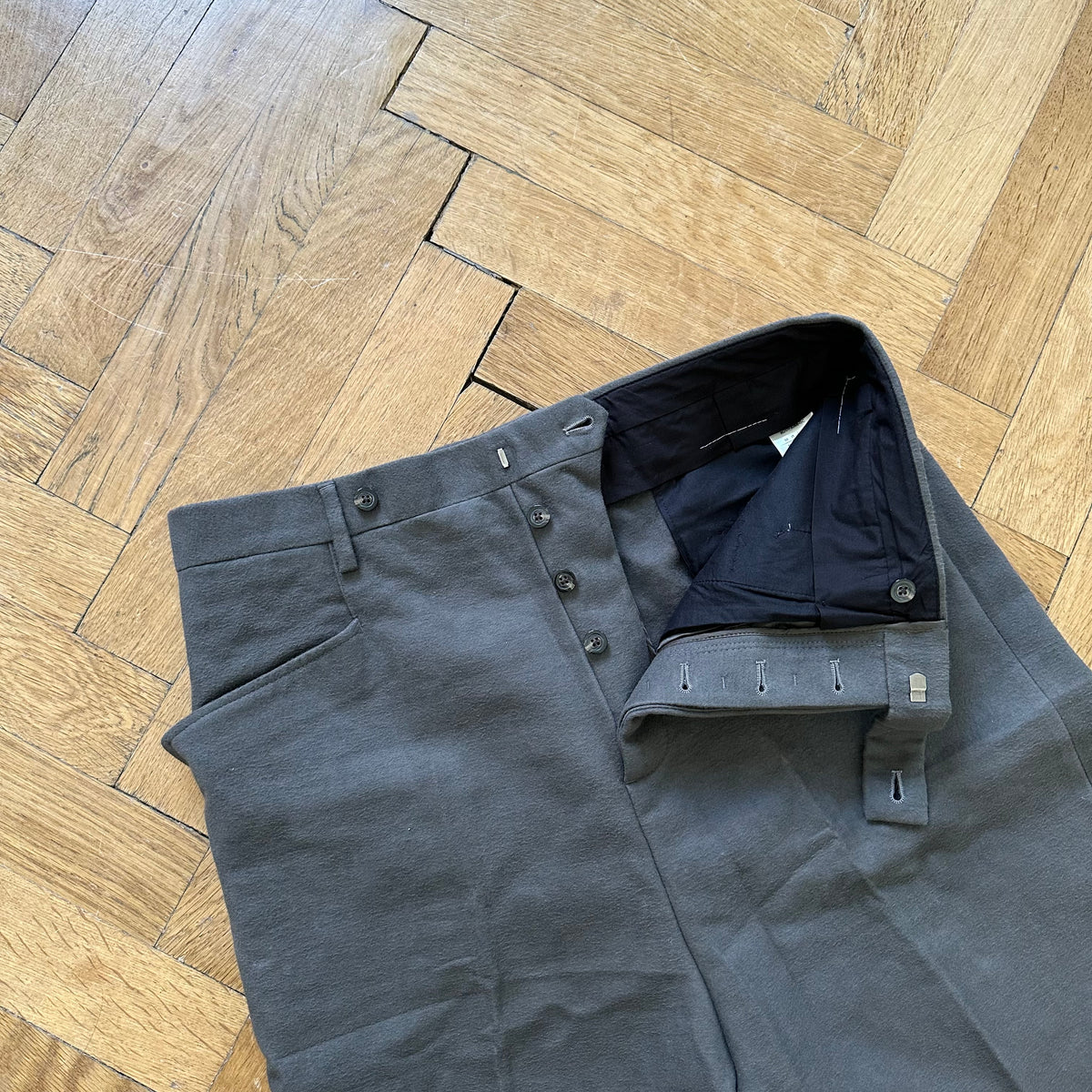 Rick Owens FW17 Oversized Cotton Silk Pants