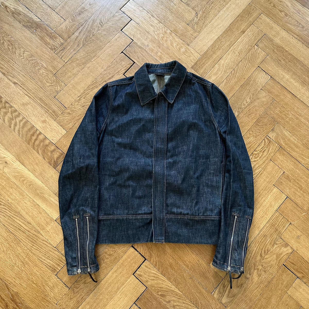 Dior Homme AW02 Raw Denim Biker Jacket