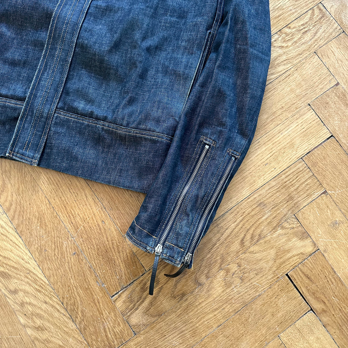 Dior Homme AW02 Raw Denim Biker Jacket