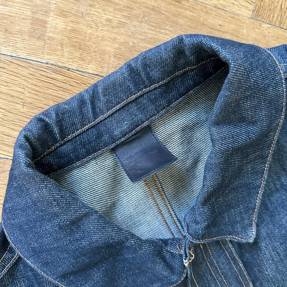Dior Homme AW02 Raw Denim Biker Jacket