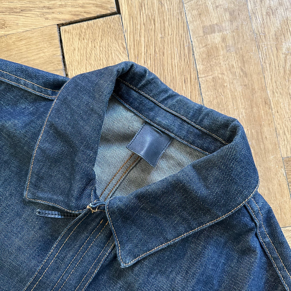 Dior Homme AW02 Raw Denim Biker Jacket