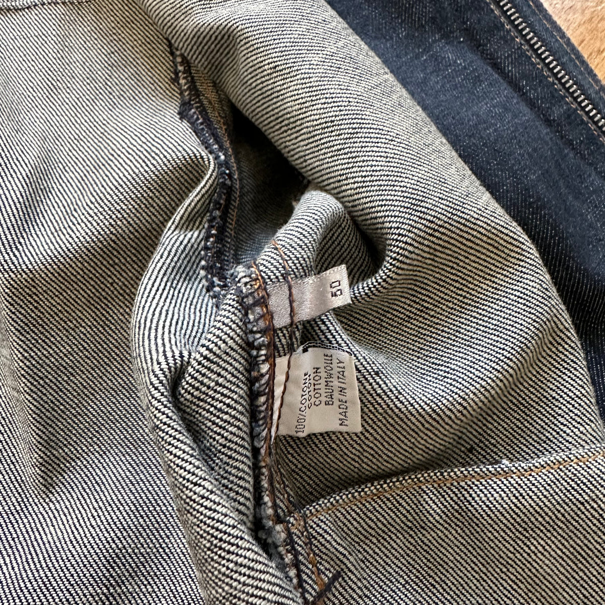 Dior Homme AW02 Raw Denim Biker Jacket