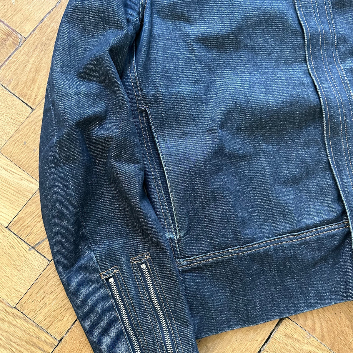 Dior Homme AW02 Raw Denim Biker Jacket