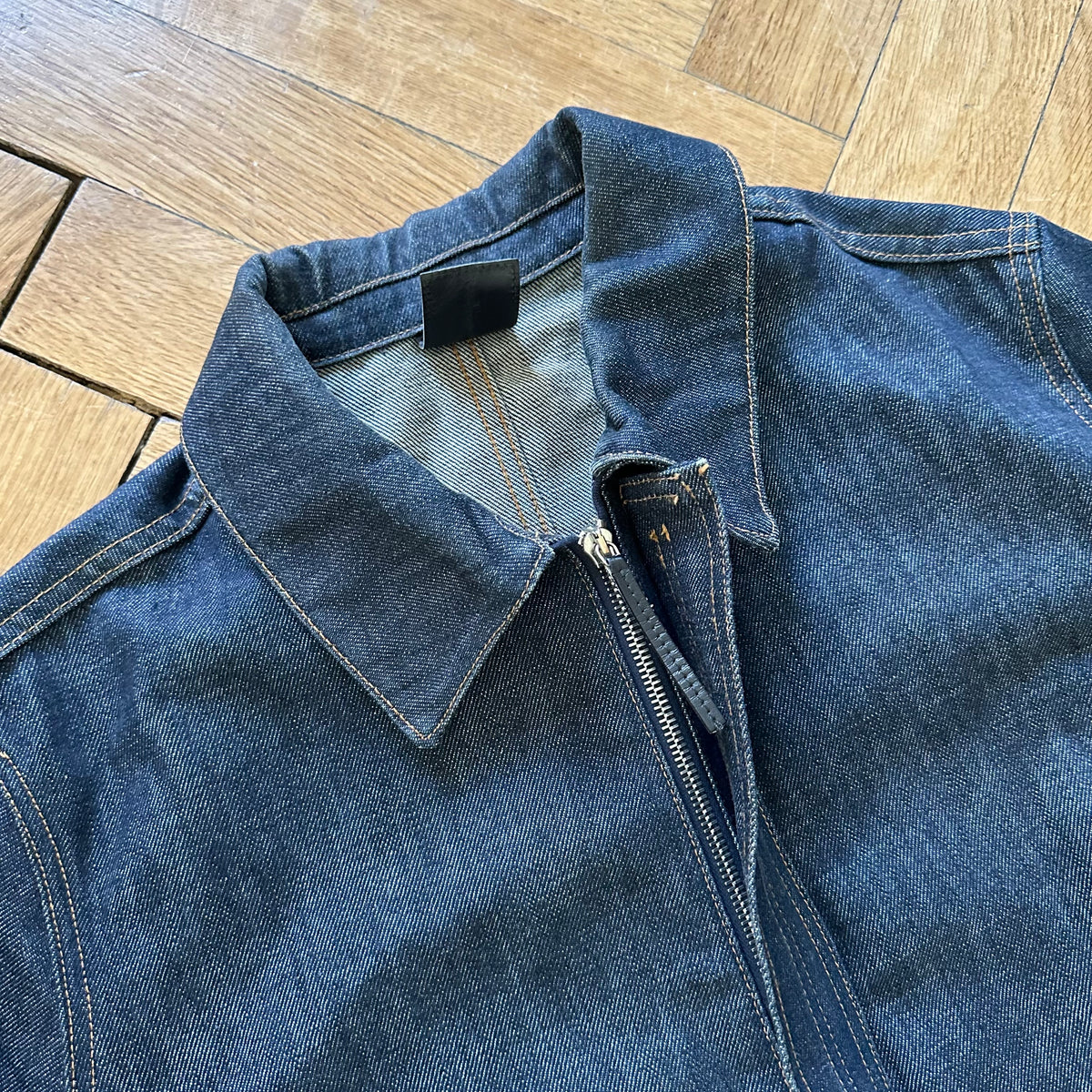 Dior Homme AW02 Raw Denim Biker Jacket