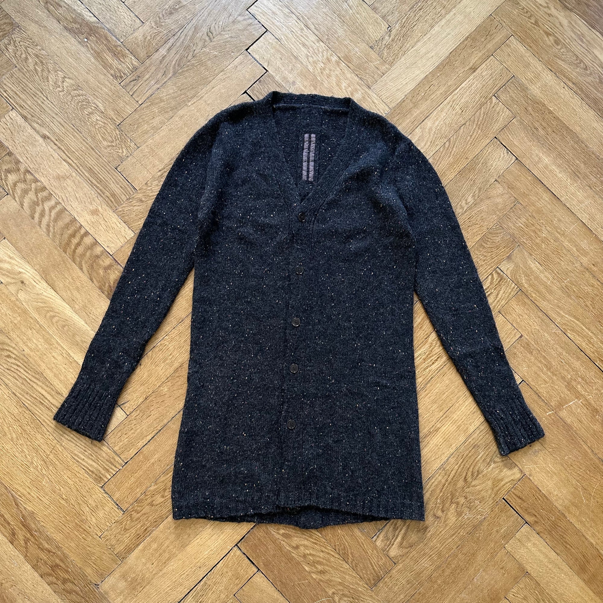 Rick Owens FW12 Speckled Oversized Cardigan