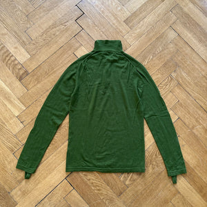 Helmut Lang FW03 Cashmere Longsleeve Polo With Bondage Straps