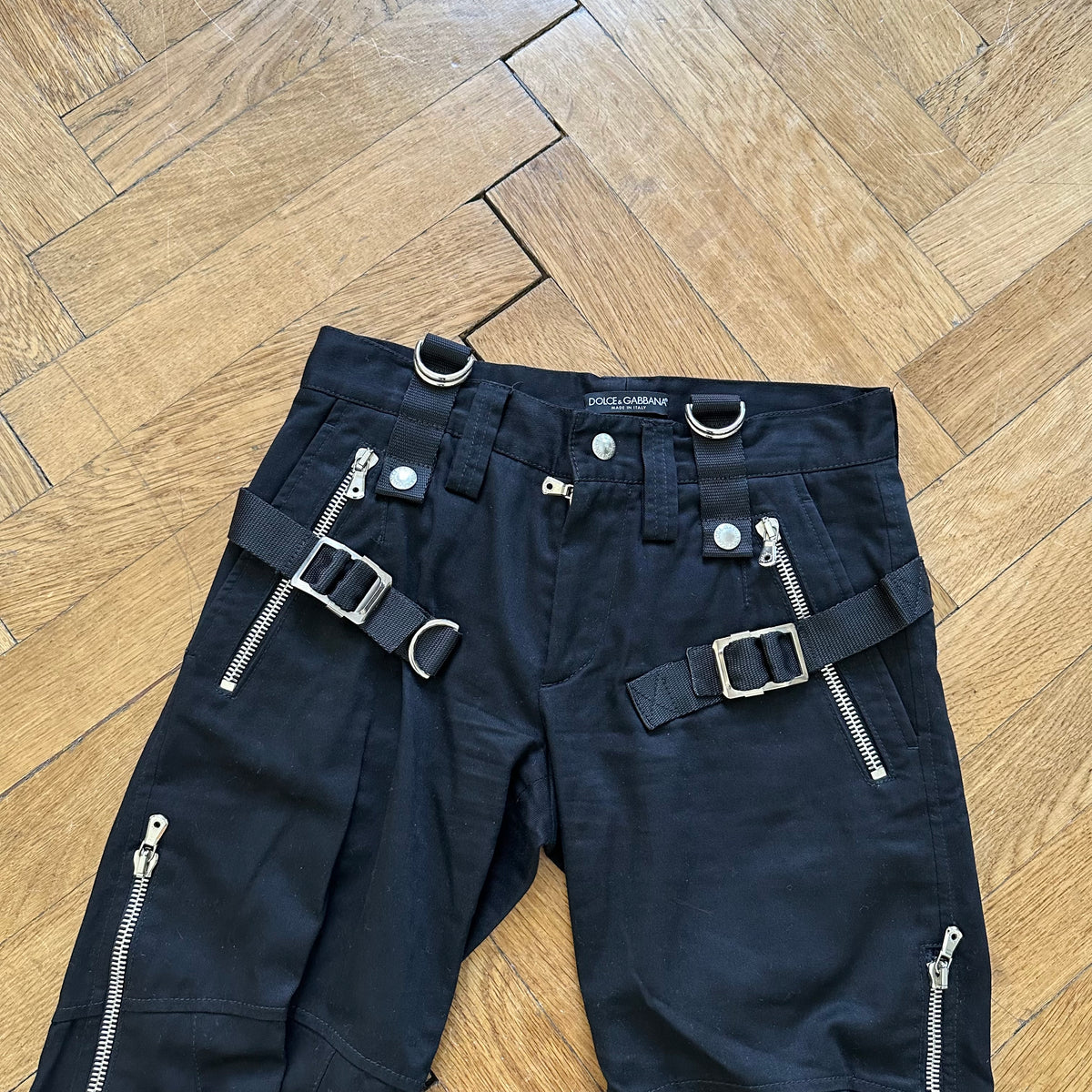 Dolce & Gabbana FW03 Black Bondage Pants