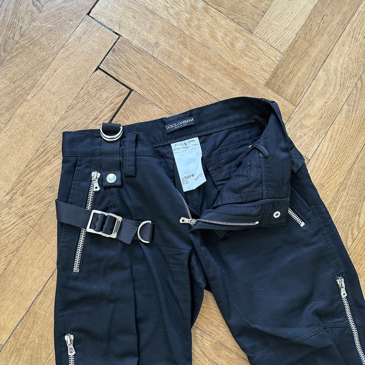 Dolce & Gabbana FW03 Black Bondage Pants