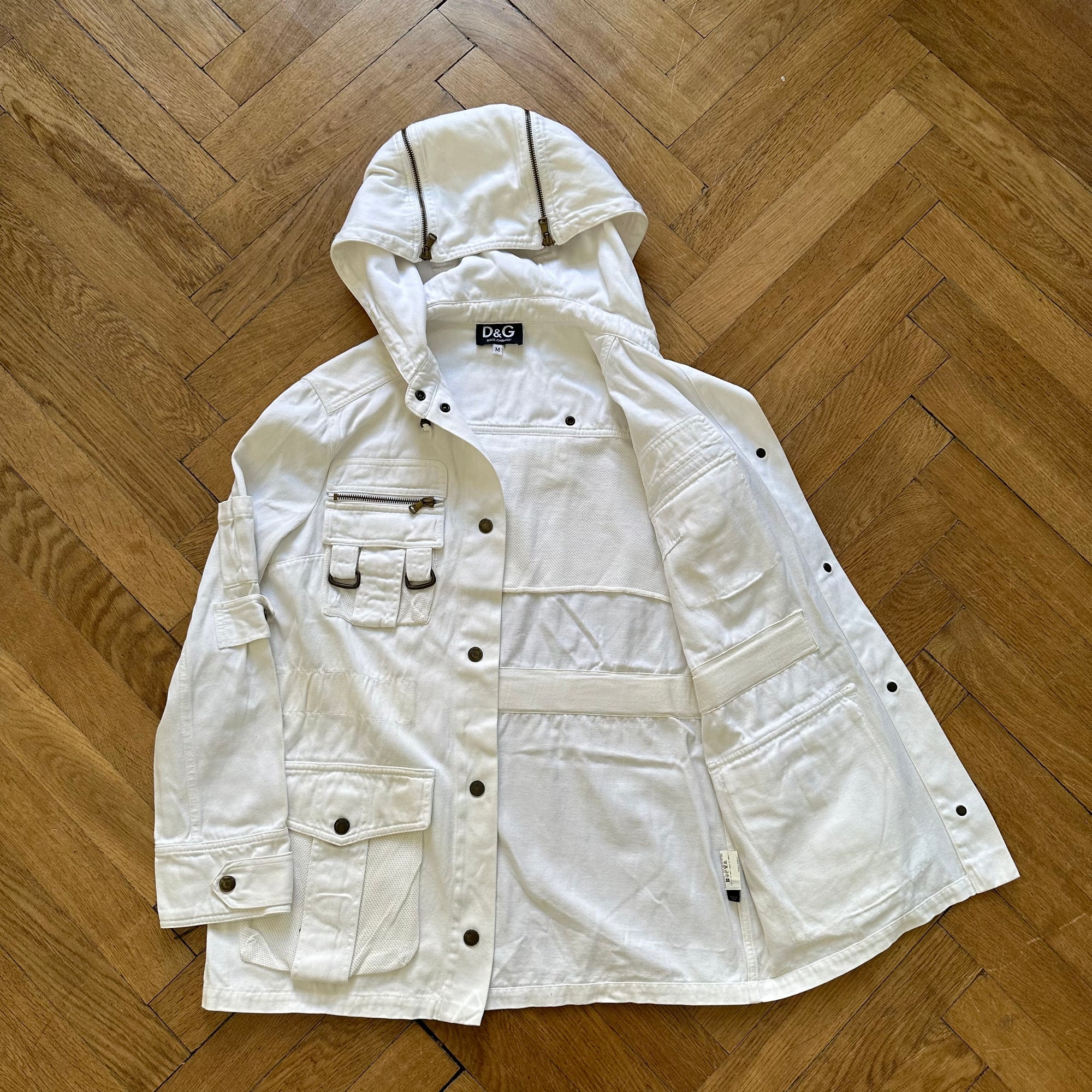 Dolce & Gabbana Cargo Bondage Zipper Jacket