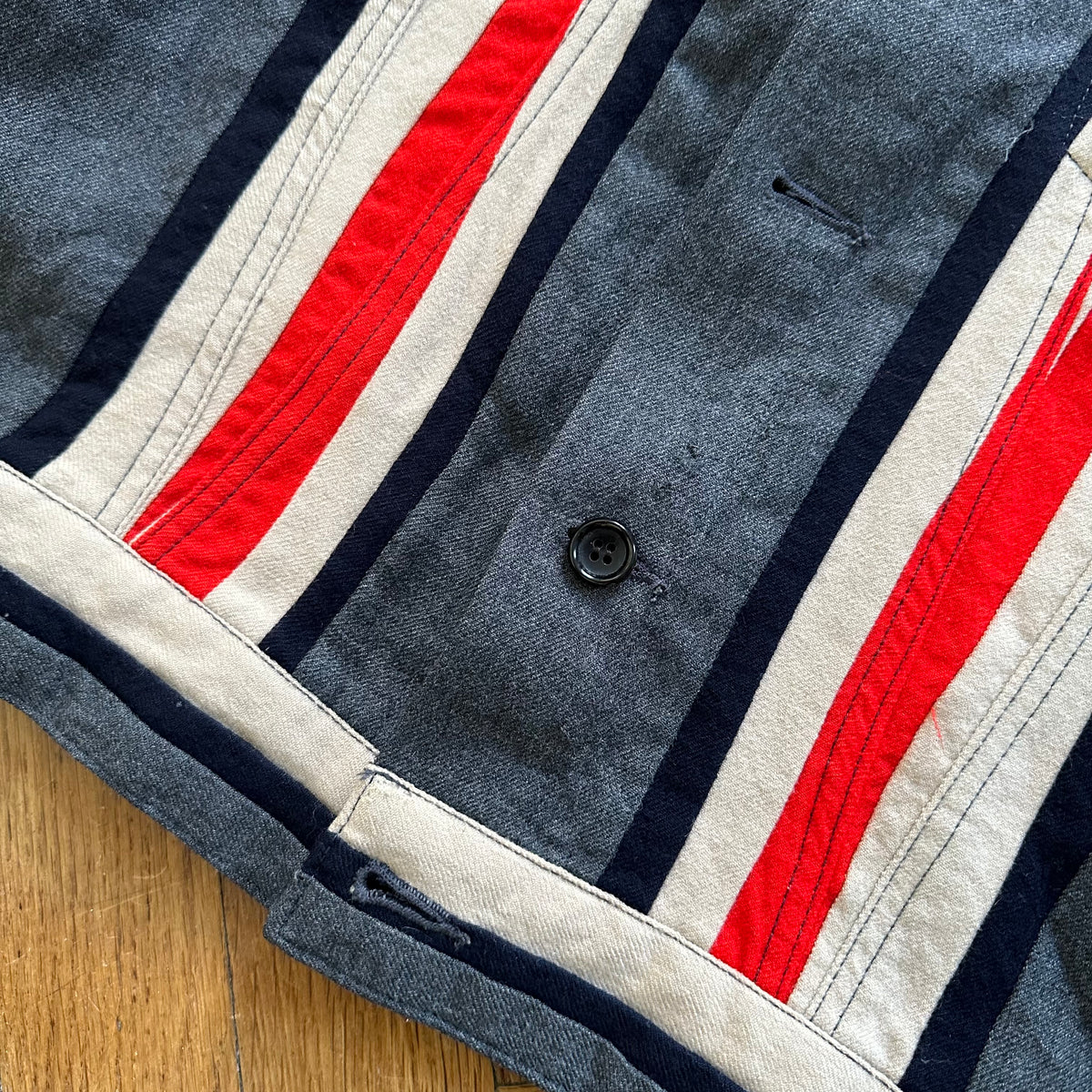 Junya Watanabe x Levi's Striped Denim Trucker Jacket