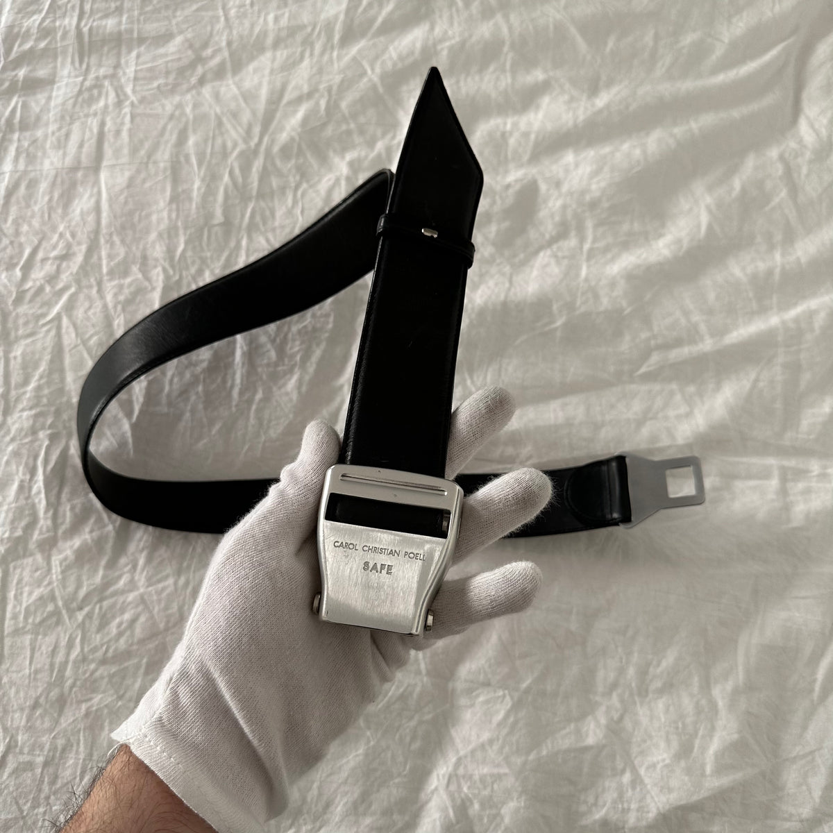 Carol Christian Poell "SAFE" Airplane Buckle Belt