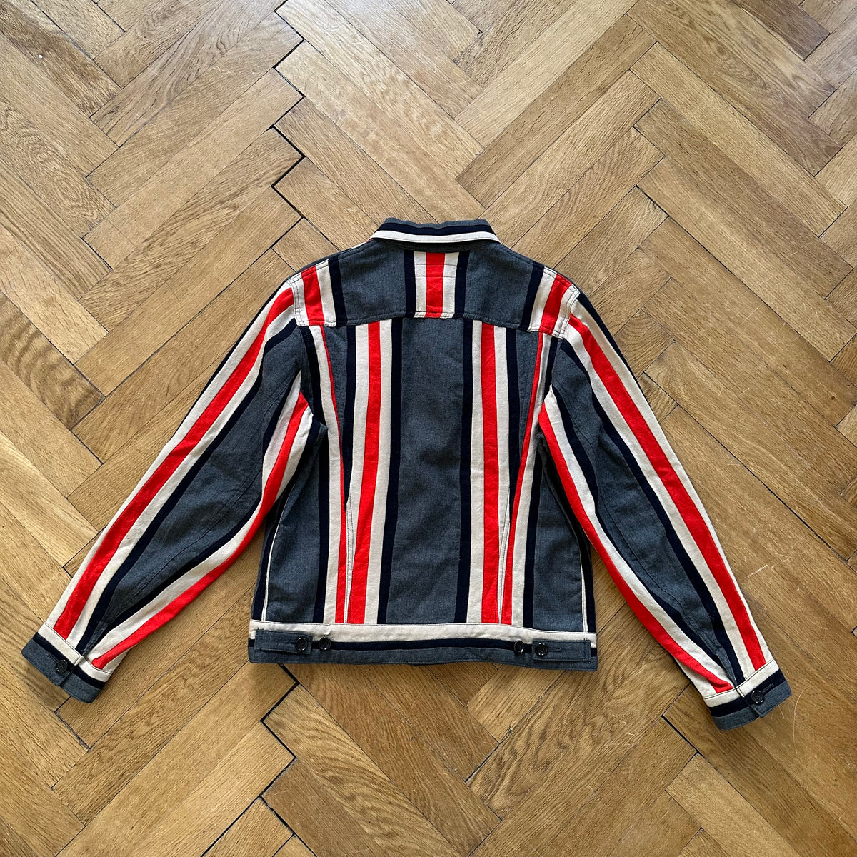Junya Watanabe x Levi's Striped Denim Trucker Jacket