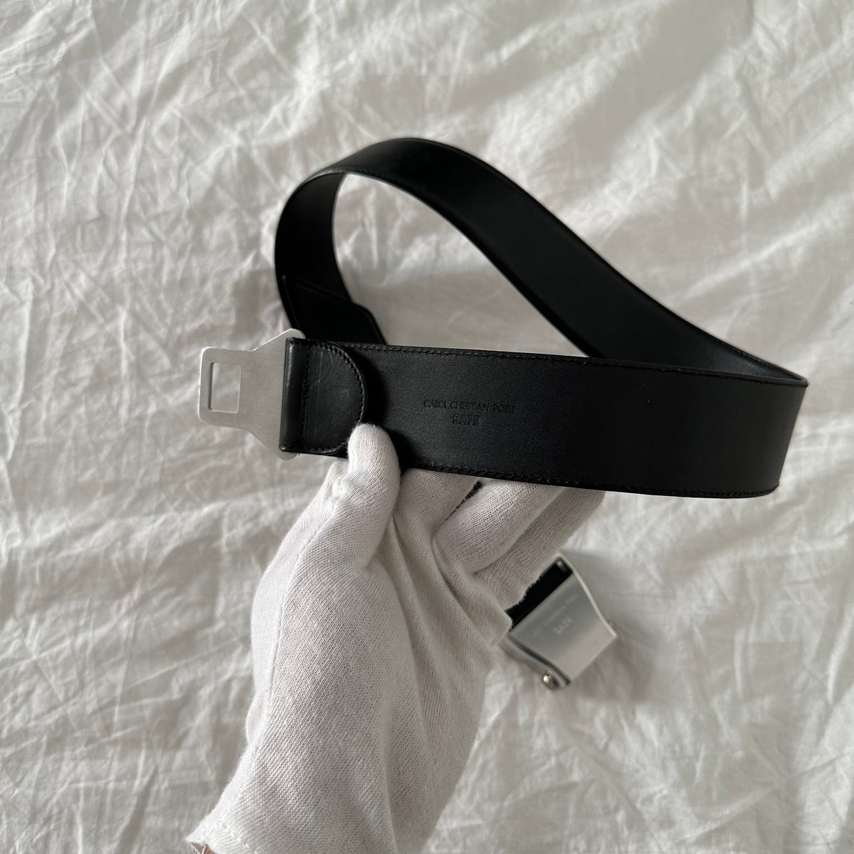 Carol Christian Poell "SAFE" Airplane Buckle Belt