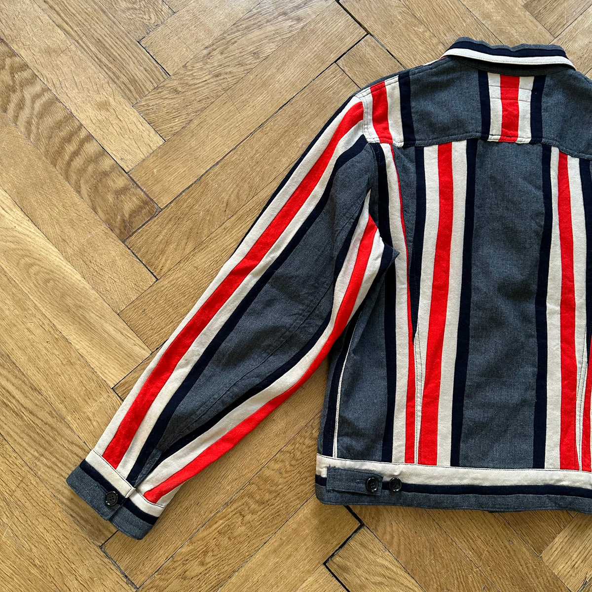 Junya Watanabe x Levi's Striped Denim Trucker Jacket