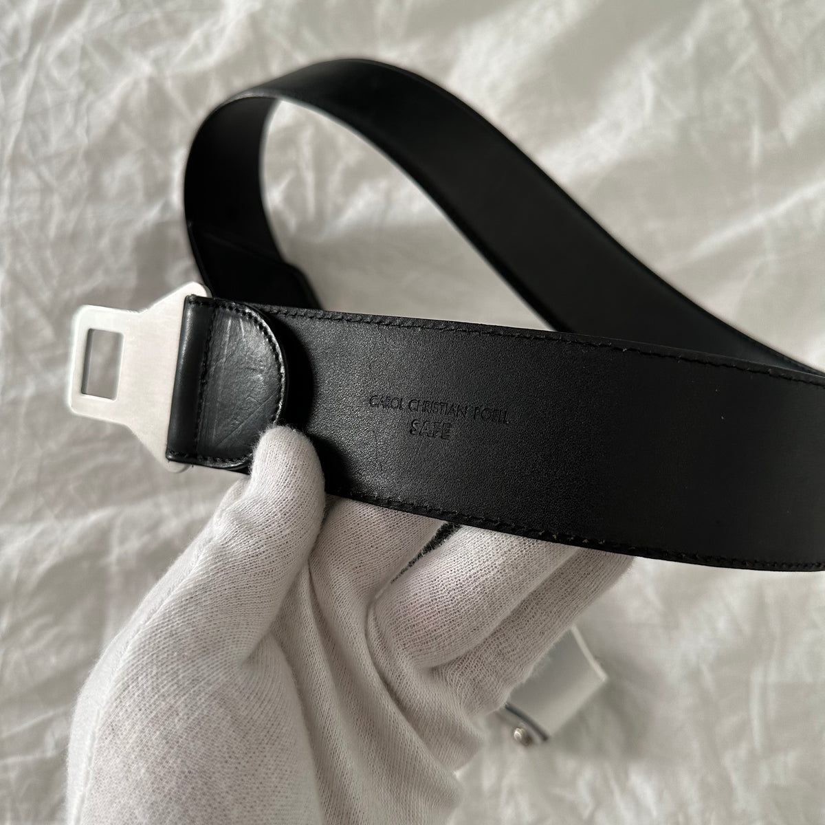 Carol Christian Poell "SAFE" Airplane Buckle Belt