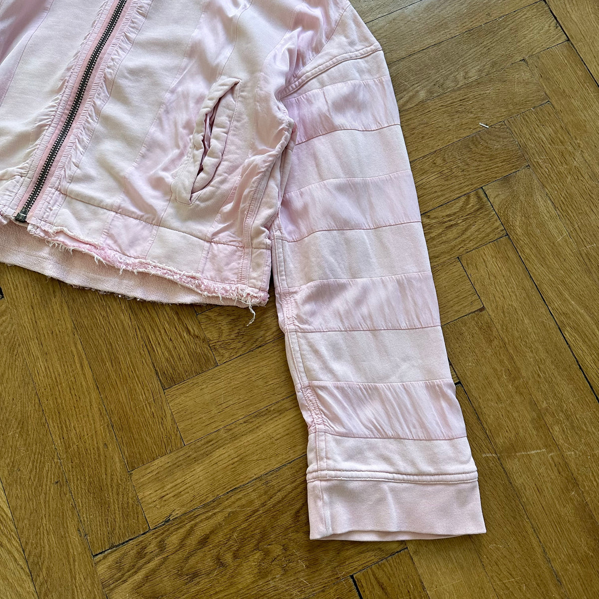 Haider Ackermman Oversized Pink Linen Blend Light Jacket