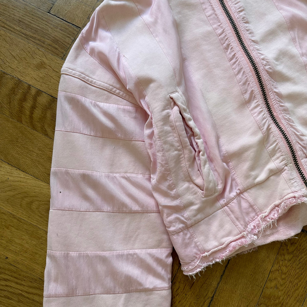 Haider Ackermman Oversized Pink Linen Blend Light Jacket