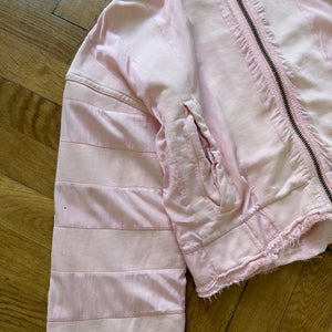 Haider Ackermman Oversized Pink Linen Blend Light Jacket
