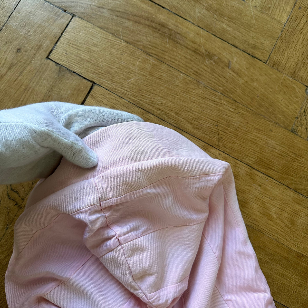 Haider Ackermman Oversized Pink Linen Blend Light Jacket