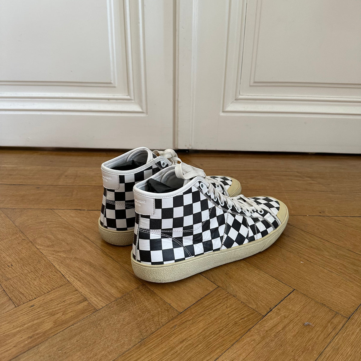 Saint Laurent Paris SS16 Checkerboard Leather SL37/M Sneaker