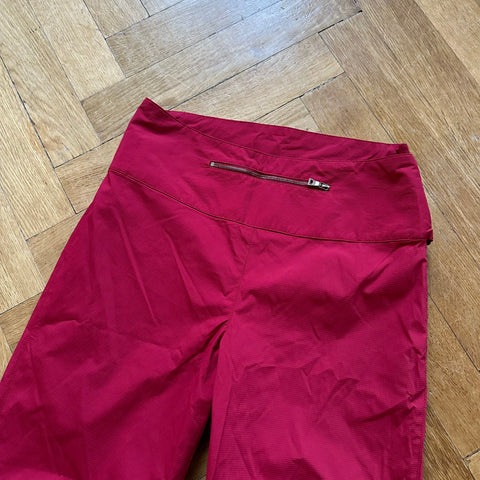 Prada 2000s Technical Red Nylon Pants