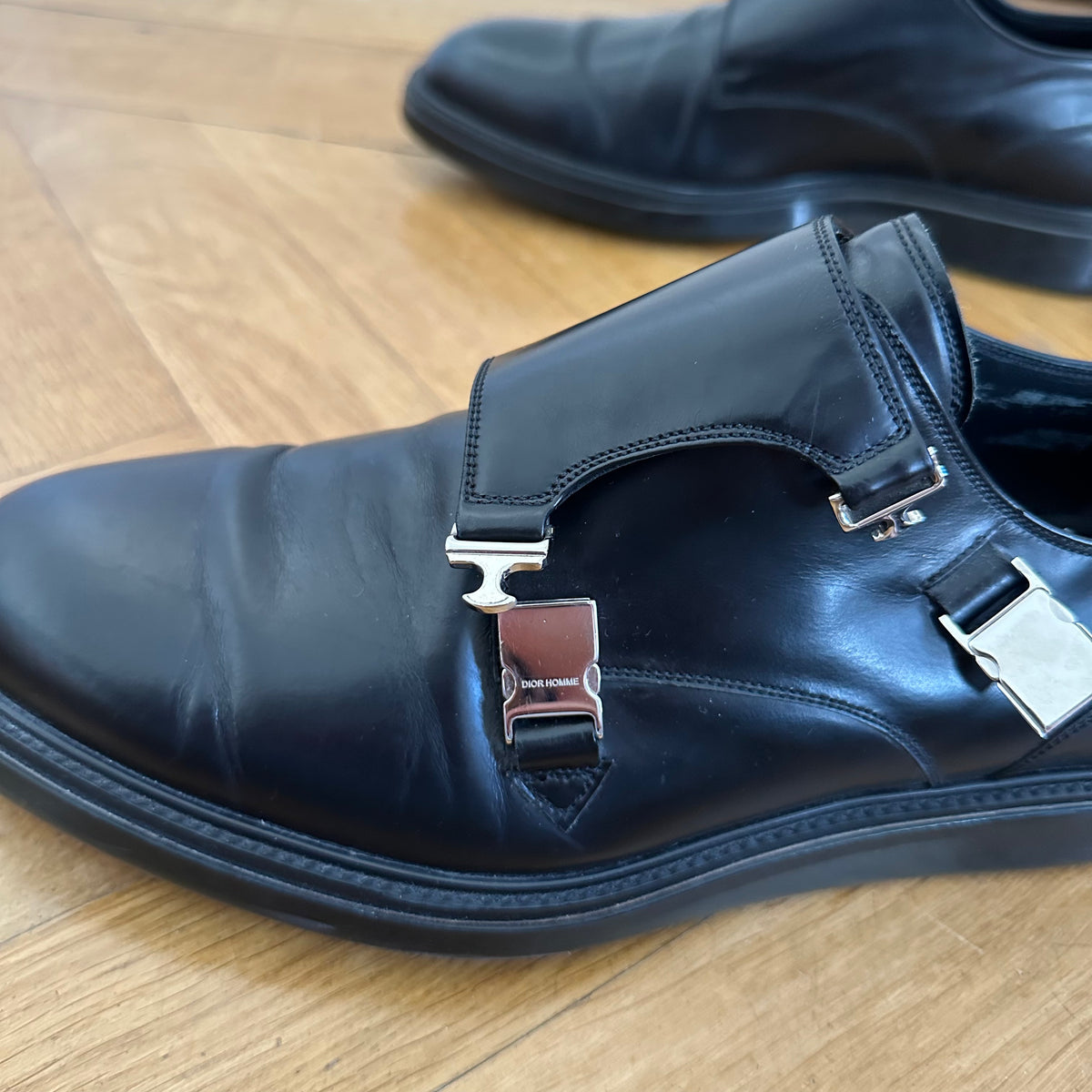 Dior Homme FW13 Metal Clasp Double Monk Strap Derbies