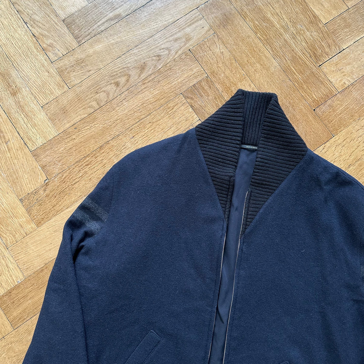 Hermes Reversible Wool Cotton Bomber Jacket