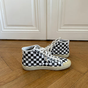 Saint Laurent Paris SS16 Checkerboard Leather SL37/M Sneaker