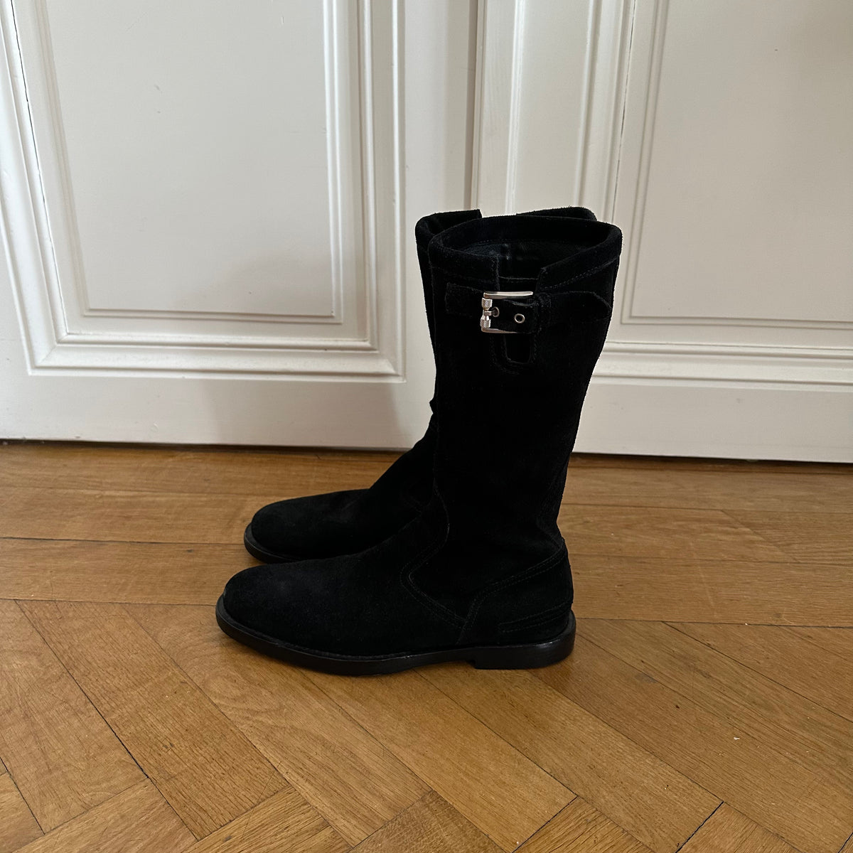 Dior Homme AW04 VOTC Zip Buckled Suede Boots