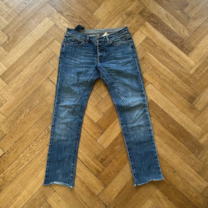 Rick Owens DRKSHDW Vintage Detroit Washed Blue Denim