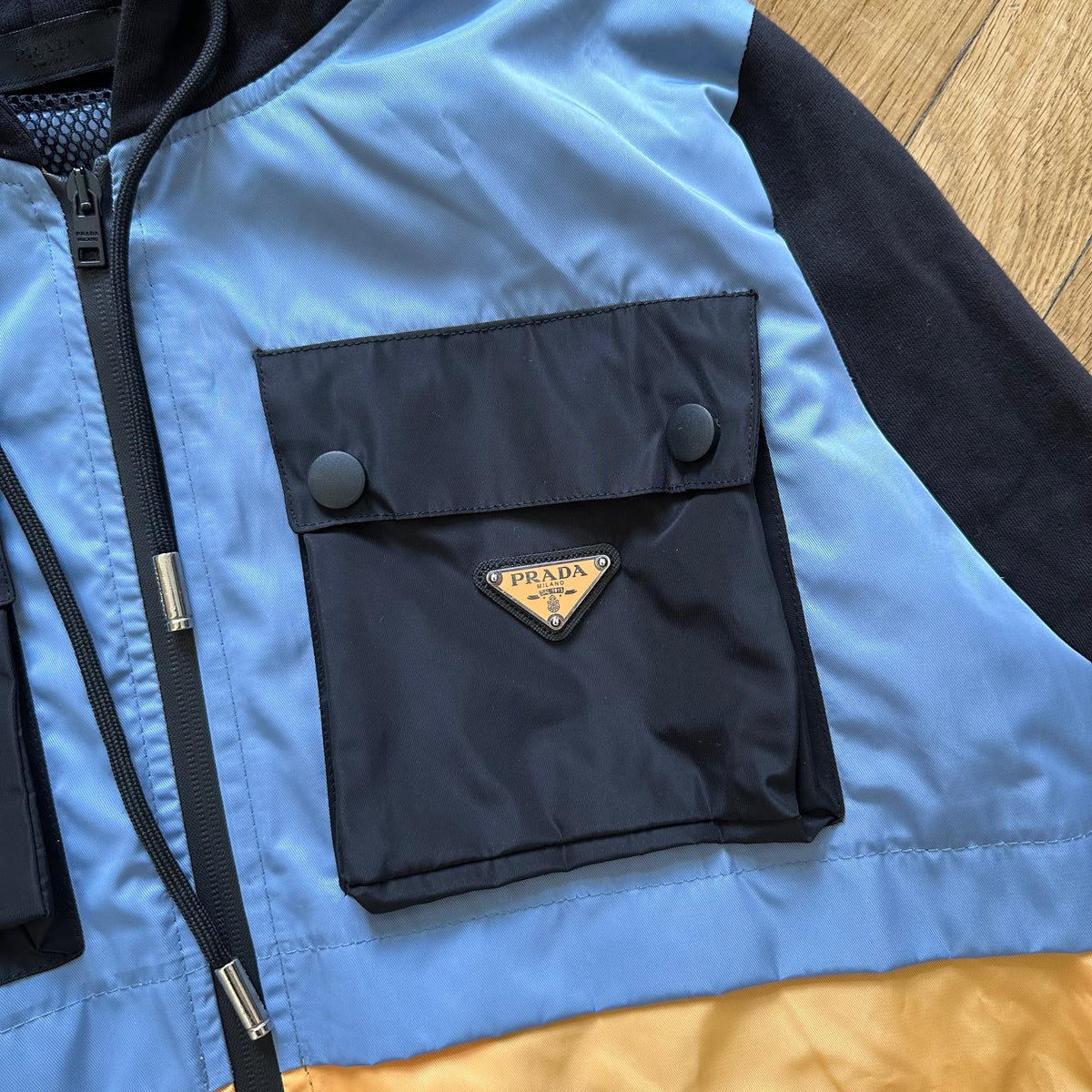 Prada Colorblock Cargo Tech Jacket