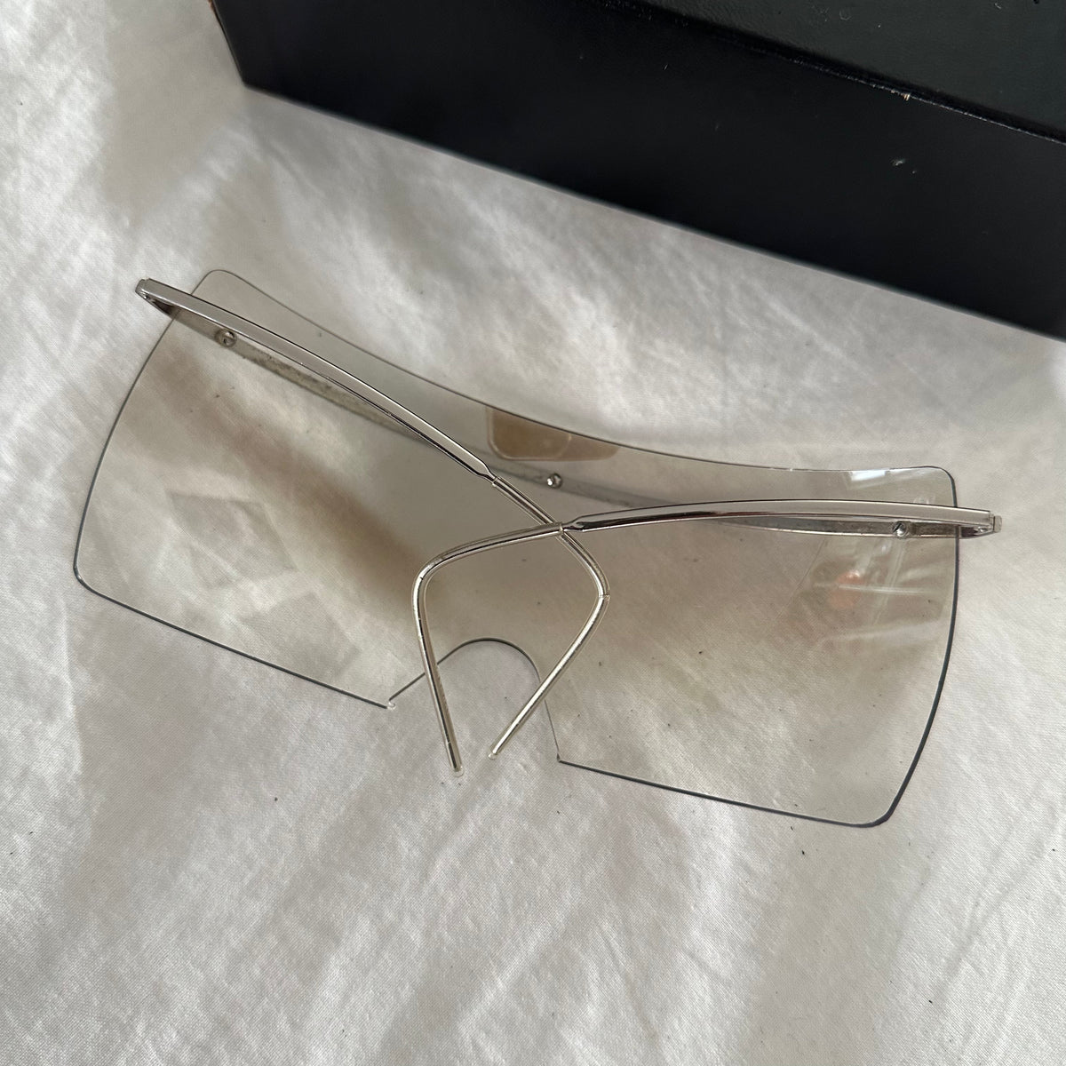 Chanel 2000s Shield Sunglasses