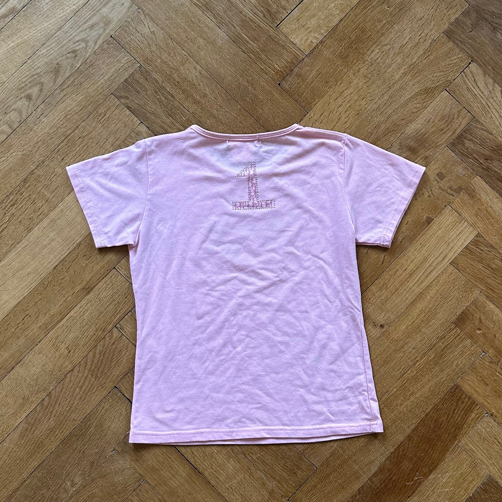 Christian Dior by John Galliano SS02 Pink J'adore Dior Embellished Shirt