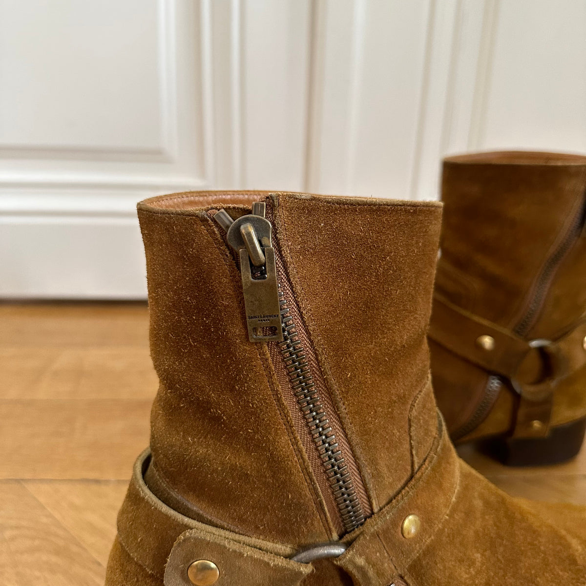 Saint Laurent Paris FW13 Nut Wyatt Suede Boots