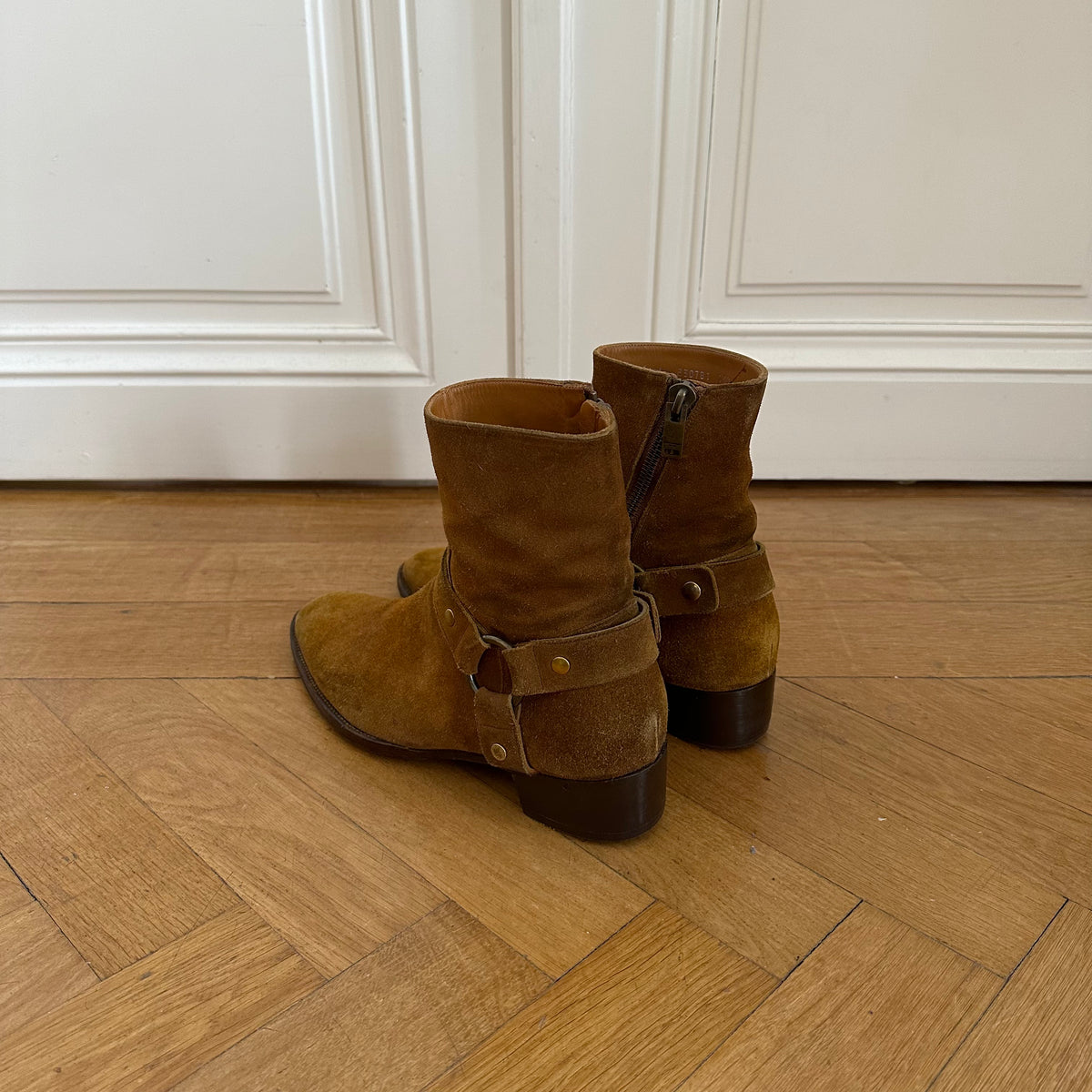 Saint Laurent Paris FW13 Nut Wyatt Suede Boots