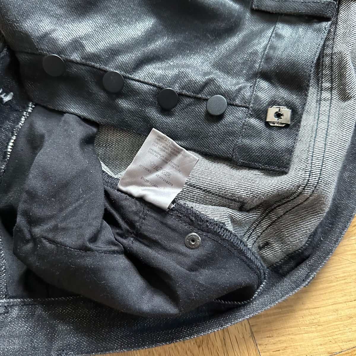 Dior Homme SS04 Strip Waxed Destroyed Denim