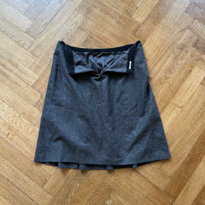 Miu Miu 2000s Pleated Wool Skirt